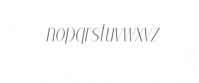 Alex-ThinItalic.otf Font LOWERCASE