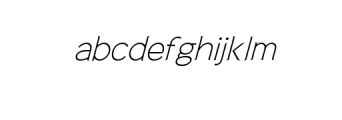 Alita Italic.ttf Font LOWERCASE