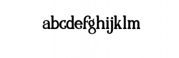 Alitide Typeface Font LOWERCASE