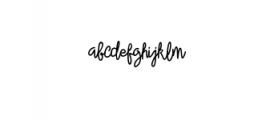 Alleana Script Font LOWERCASE