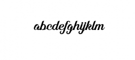 Alleyster Font LOWERCASE