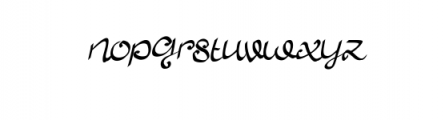 Allura Script.ttf Font LOWERCASE