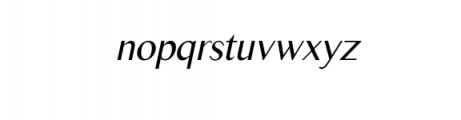 Alpana Italic.ttf Font LOWERCASE