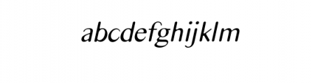 Alpana Rounded Corner Italic.ttf Font LOWERCASE