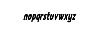 Alteregooutline italic.ttf Font LOWERCASE