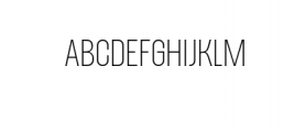 Alterhard-ExtraLight.otf Font UPPERCASE