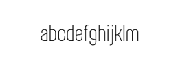 Alterhard-ExtraLight.otf Font LOWERCASE