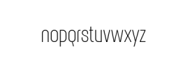 Alterhard-ExtraLight.otf Font LOWERCASE