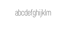 Alterhard-Thin.otf Font LOWERCASE