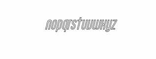 Alvia Outline Italic.otf Font LOWERCASE
