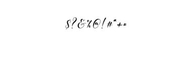 Alyanda Script Font OTHER CHARS