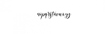 Alyanda Script Font LOWERCASE