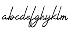 Alabama Signature Font LOWERCASE
