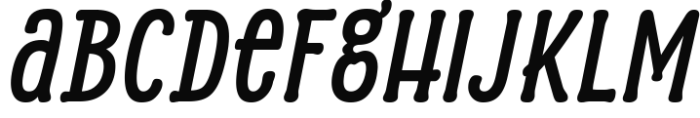 Alasassy Bold Italic Font LOWERCASE