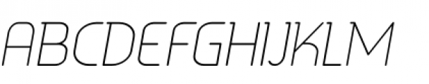 Aldin Oblique Extra Light Font UPPERCASE