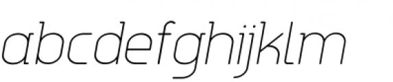 Aldin Oblique Extra Light Font LOWERCASE
