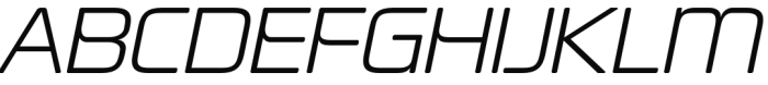 Alfaqix Algorithm Light Italic Font UPPERCASE