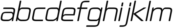 Alfaqix Algorithm Light Italic Font LOWERCASE