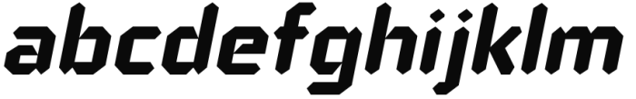 Alfaqix Diode Bold Italic Font LOWERCASE