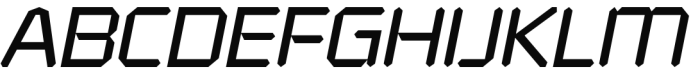 Alfaqix Diode Italic Font UPPERCASE