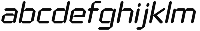 Alfaqix Diode Italic Font LOWERCASE