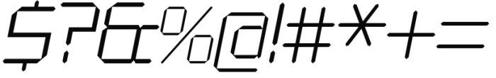 Alfaqix Diode Light Italic Font OTHER CHARS