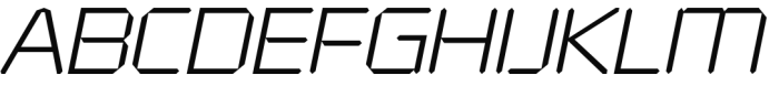 Alfaqix Diode Light Italic Font UPPERCASE