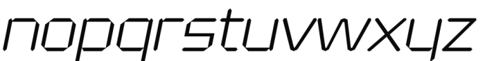 Alfaqix Diode Light Italic Font LOWERCASE