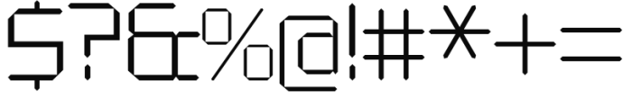 Alfaqix Diode Light Font OTHER CHARS