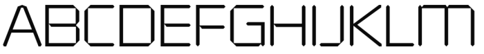 Alfaqix Diode Light Font UPPERCASE