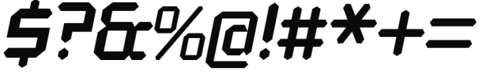 Alfaqix Diode Semi-Bold Italic Font OTHER CHARS