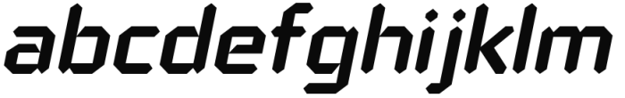 Alfaqix Diode Semi-Bold Italic Font LOWERCASE