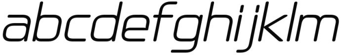 Alfaqix Ellipsoid Light Italic Font LOWERCASE