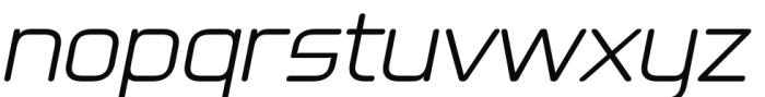 Alfaqix Ellipsoid Light Italic Font LOWERCASE