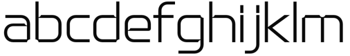 Alfaqix Servo Light Font LOWERCASE