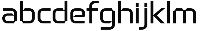 Alfaqix Servo Regular Font LOWERCASE