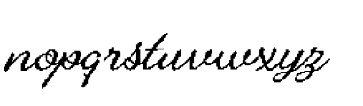 Alfons Brush Regular Font LOWERCASE