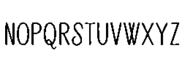 Alfons Condensed Regular Font LOWERCASE
