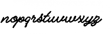 Alfons Script Black Font LOWERCASE