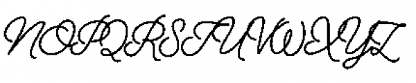 Alfons Script Bold Font UPPERCASE