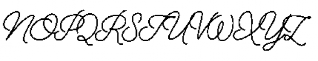 Alfons Script Medium Font UPPERCASE