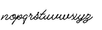 Alfons Script Medium Font LOWERCASE