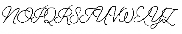 Alfons Script Regular Font UPPERCASE