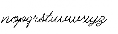 Alfons Script Regular Font LOWERCASE