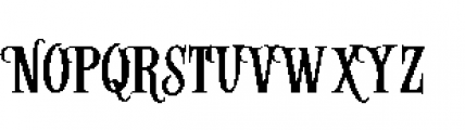 Alfons Serif Regular Font UPPERCASE