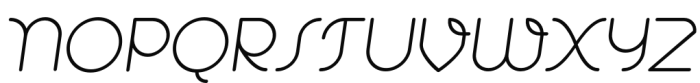 Alio Pro-Italic Font UPPERCASE