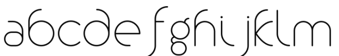 Alio Pro-Light Font LOWERCASE