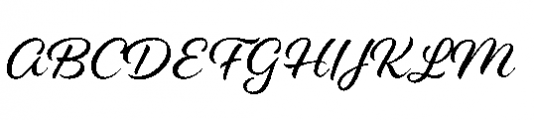 Alisha Regular Font UPPERCASE