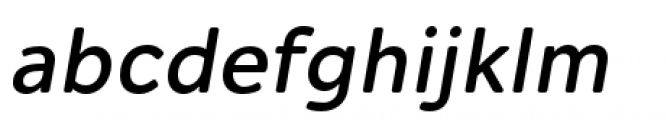 Alleyn Medium Italic Font LOWERCASE