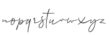 Allison Script Regular Font LOWERCASE